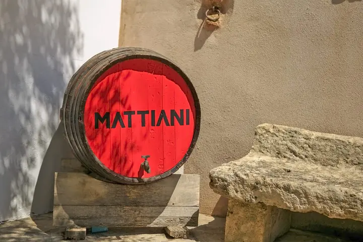 La botte con il nome della masseria